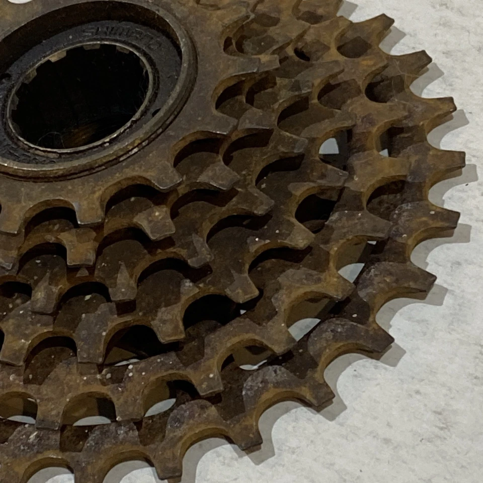 Rueda libre múltiple Shimano de 5 velocidades MF-Z012 14-28T Singapur de colección Foto 4 de 4