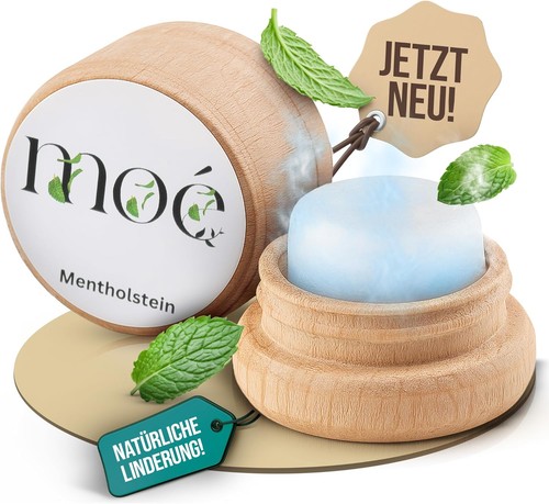 Moè Mentholstein für Migräne,Entspannung,Nackenschmerzen,Wellness(ideal für Nat