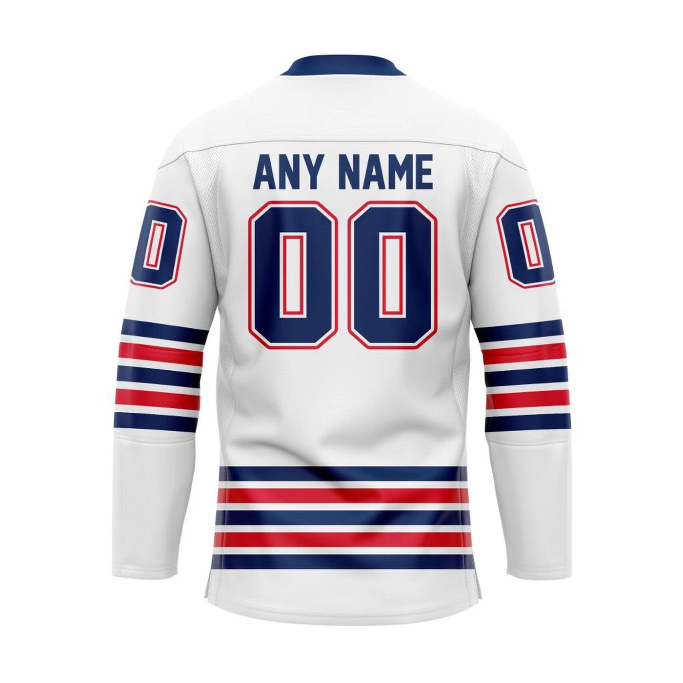 Oshawa Generals Personalized White Lace Hockey Shirt