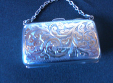 Solid Silver Beautiful Purse Hallmark Dated 1903 By Thomas Bishton Birmingham