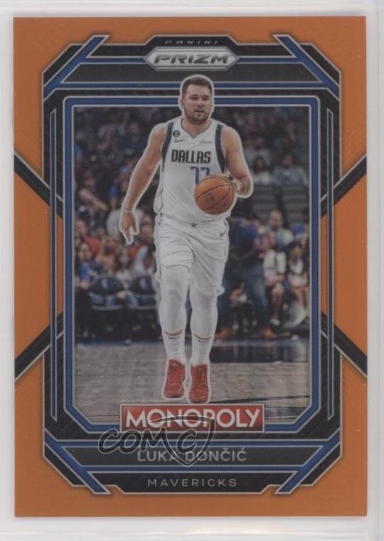 2022-23 Panini Prizm Monopoly Orange Prizm 14/124 Luka Doncic #19 16vm