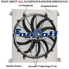Aluminum Shroud 16 Fan Fit 1932 Ford Model B 3.3l L4 Flathead V8 Engine Us Aluminum Shroud 16 Fan Fit 1932 Ford Model B 3.3l L4 Flathead V8 Engine Us