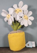 Jellycat Amuseables Daisy 13.5in Plush in Yellow Pot A2DAS NWT