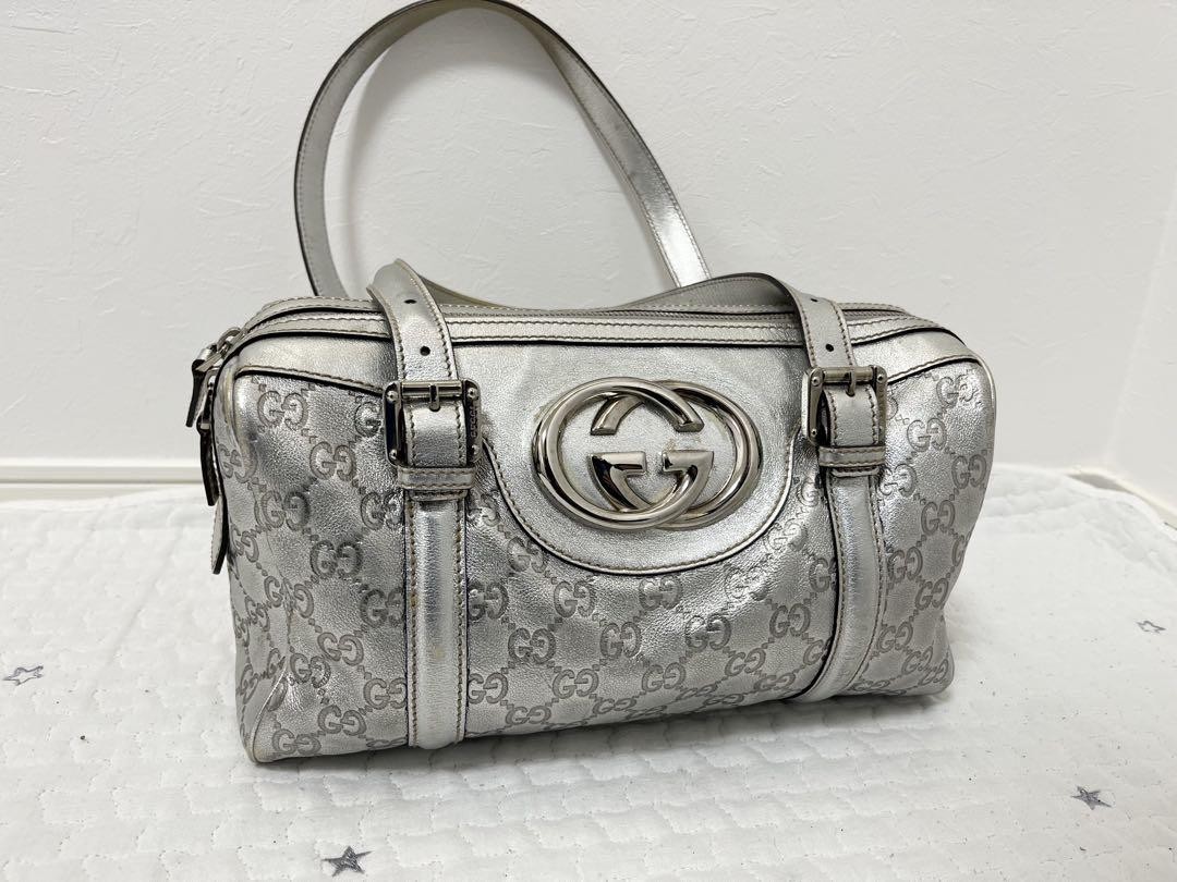GUCCISMA Mini Boston Bag Interlocking G Japan Import