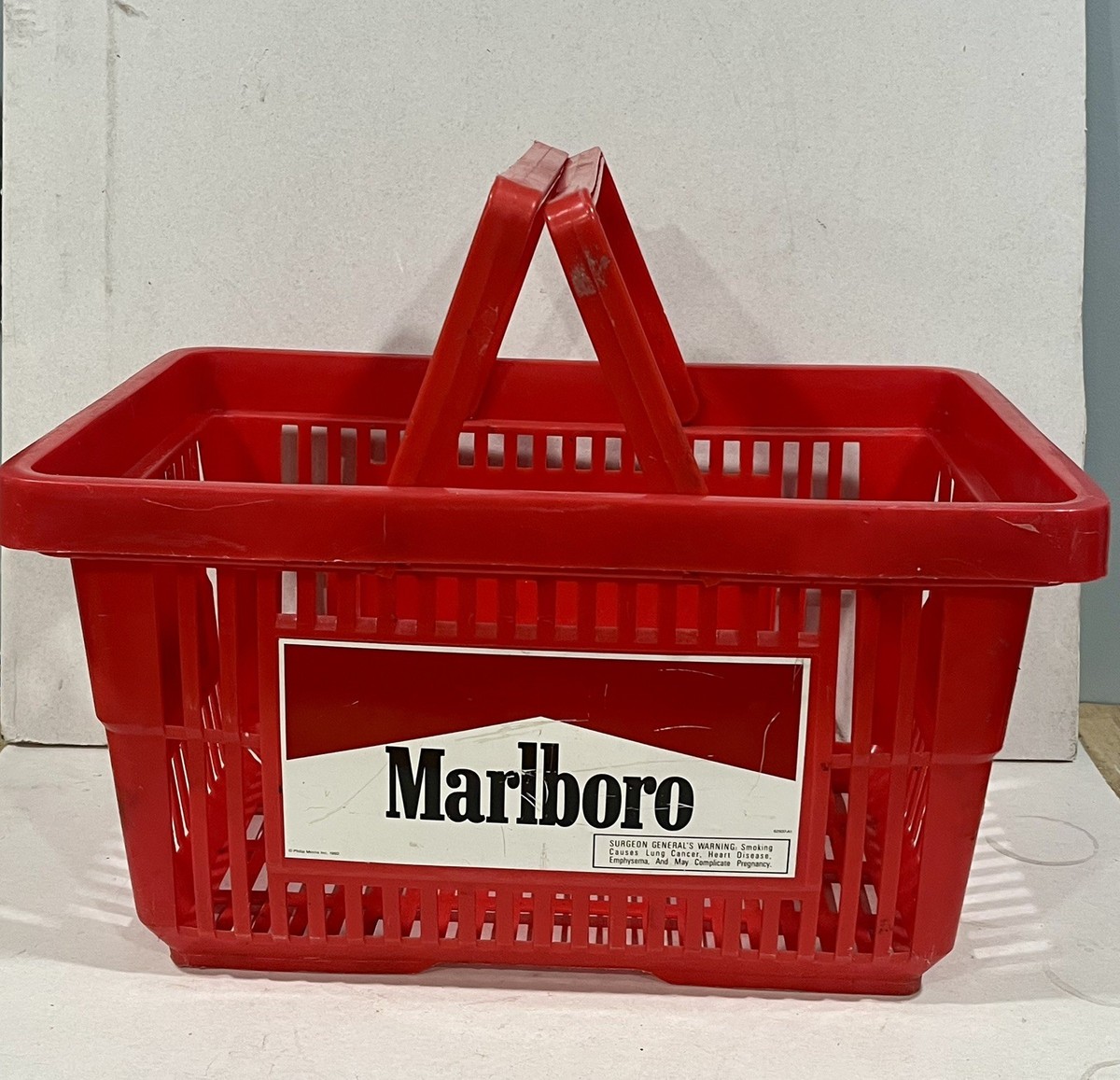 ロシア雑貨☆白樺べレスタ『スカーレット・ポピー』ラウンド収納boxマトリョーシカ Vintage Marlboro Red Plastic Shopping Basket 17