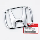 Front Grille Emblem H Logo For Honda Accord Civic CR-V Fit HR-V 75700-S9A-G00