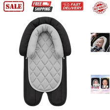 Car Seat Head Support Infant, Soft Infant Car Seat Insert, 2 in 1 Carseat Hea...