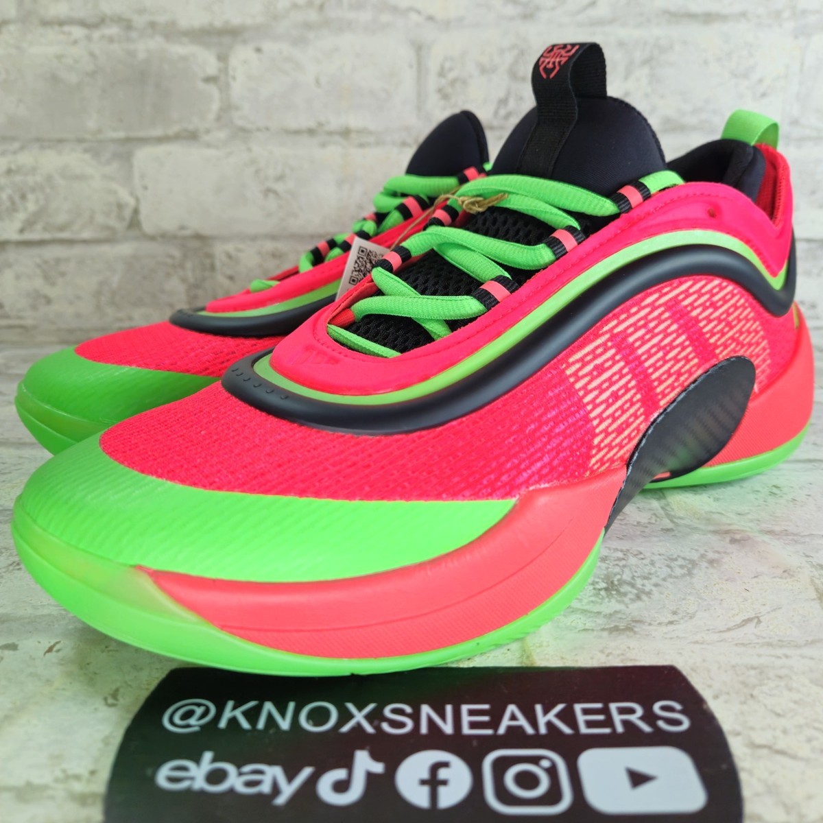 ADIDAS D.O.N. Issue 6 Neon Lucid Red Big Apple JI1547 Men's Size 9