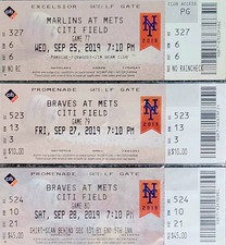 Sept 25 27 28 2019 Pete Alonso Rookie 3 Full Tickets For Home Runs 51 52 53