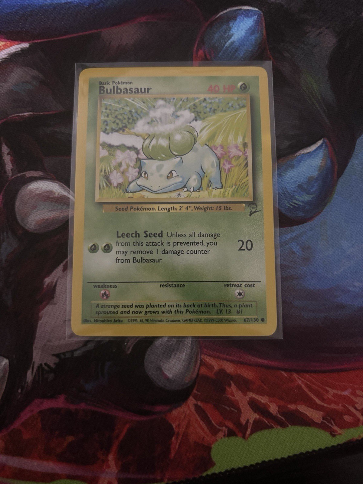 Bulbasaur 67/130 Common Base Set 2 Pokémon Card Never Played