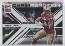 2009 Donruss Elite Chain Reaction Black 126/399 Vernon Davis #18 0c4