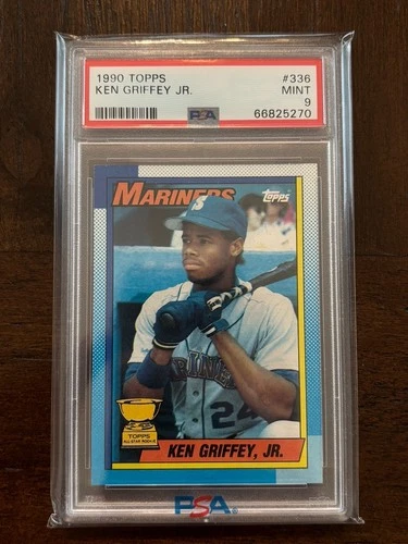 1990 Topps RC Golden Cup Ken Griffey Jr #336, Seattle Mariners, HOF