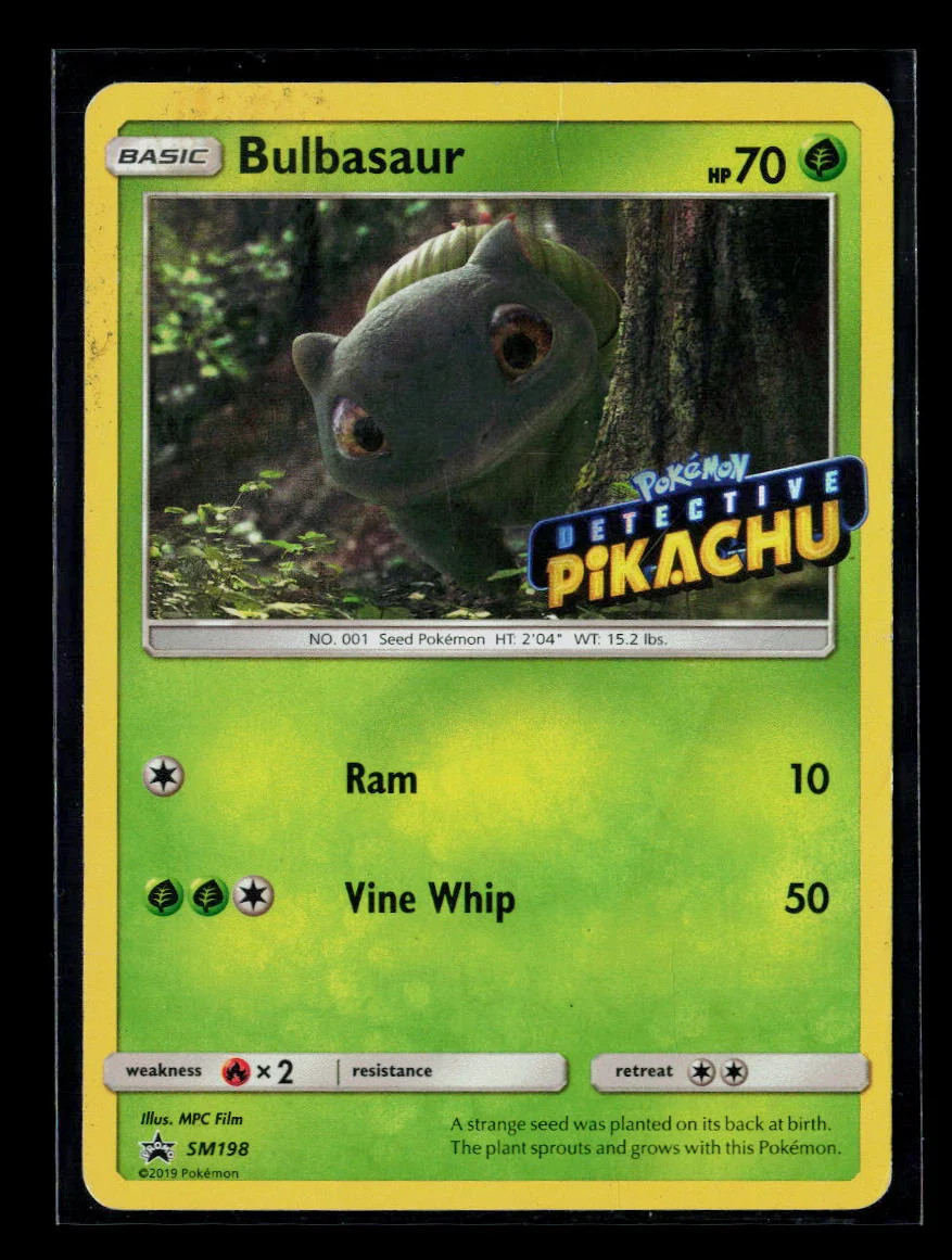 Pokemon 2019 Detective Pikachu Bulbasaur #SM198