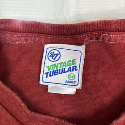 Miami Heat NBA '47 Brand Tie Dye Vintage Tubular Men's 2XL Red Tee Shirt