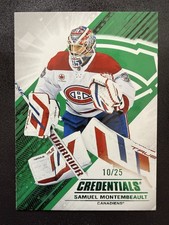 2024-25 Upper Deck Credentials - Samuel Montembeault #85 Green /25