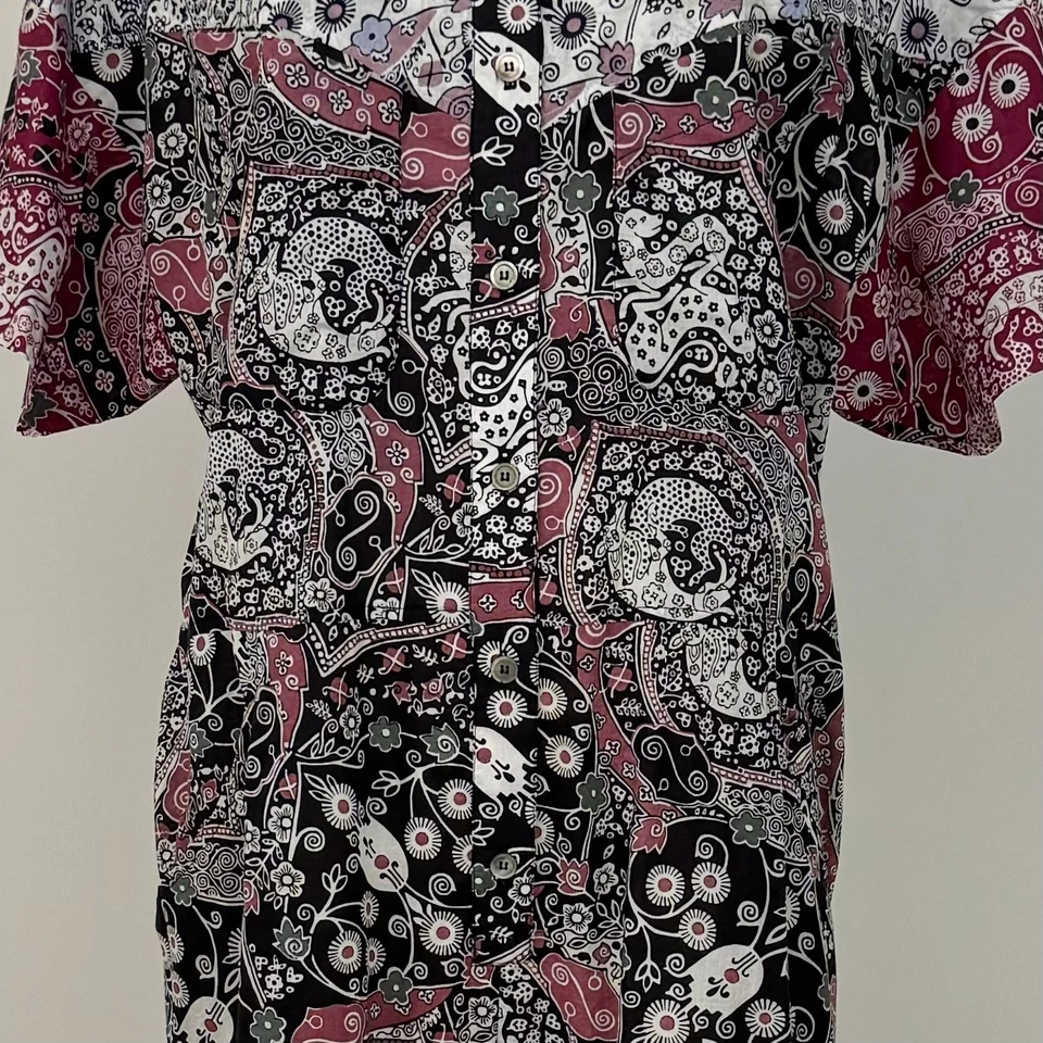 Mono Isabel Marant Etoile Udena Rosa Floral Cachemira Algodón Talla 44 / EE. UU. 12 Foto 4 de 4