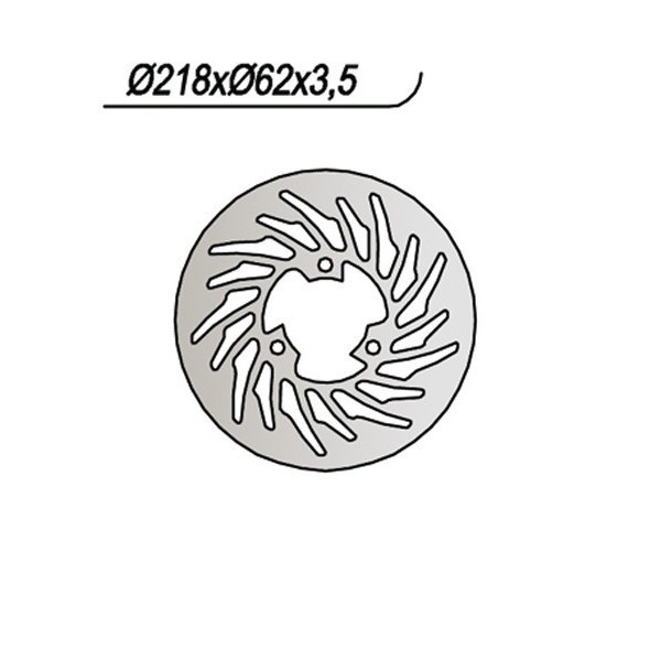 Derbi Senda SM DRD PRO E2 (SA2A1A) 50 Hinterbremse Scheibe NG 2005-2013-image