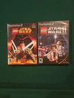 PS2 Lego Star Wars 1 and Star Wars II PlayStation 2 Bundle Lot