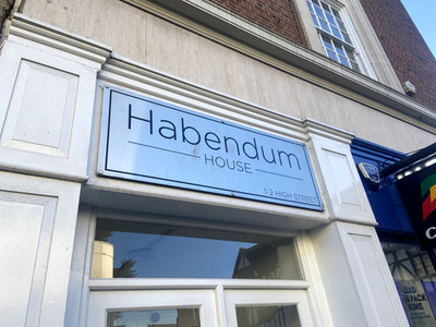 Modernes Aluminium Comp Tür Adressschild Hausnummer Schild personalisierte Schilder
