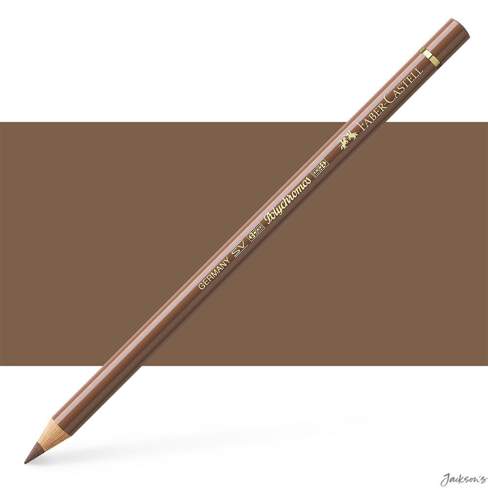 Faber-Castell Polychromos Colour Pencil Cedarwood Bistre For Artist Drawing