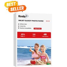 Koala Glossy Inkjet Photo Paper 4X6 Inches 48lb 100 Sheets