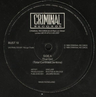 Sinclair - That Girl - Used Vinyl Record 12 - J5829z