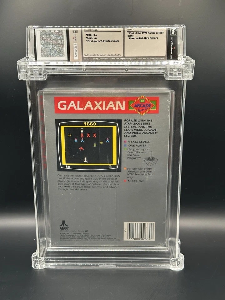 Atari 2600 Galaxian 8.5 A+ - New -sealed - Graded - Wata - Image 3 of 4