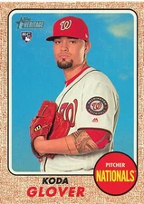 KODA GLOVER 2017 TOPPS HERITAGE BASEBALL #568