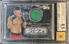 2014 UFC Bloodlines Khabib Nurmagomedov Auto Relic /175, BGS 8.5/10, 1st AUTO YR