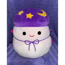 Squishmallows Carina the Mushroom Halloween Wizard Vampire Plush 12 Inch nwot