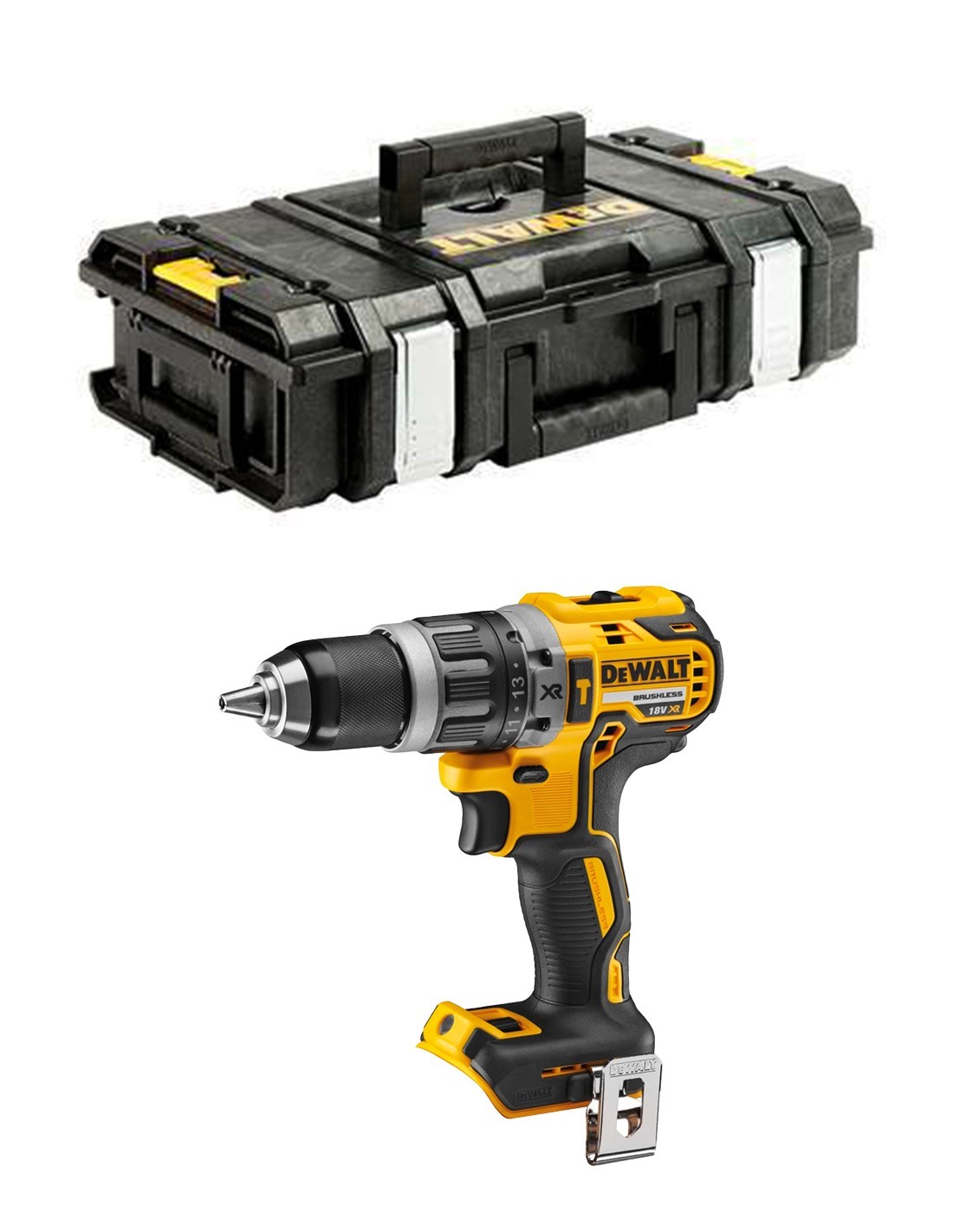 Trapano DeWALT DCD796NDS Brushless 18V XR + Valigetta Toughsystem DS150