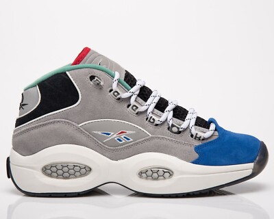 Reebok Question Mid Draft Night 25th Anniversary Grey Blue Allen