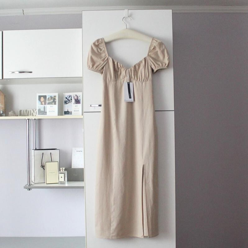 NWT bershka midi linen dress