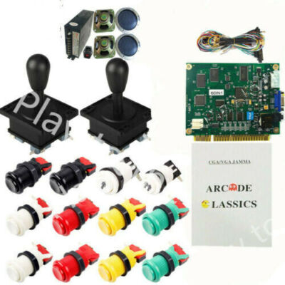Kit Borne D’arcade DIY 60 En 1 – Fittings Complets Pour Projet Jamma