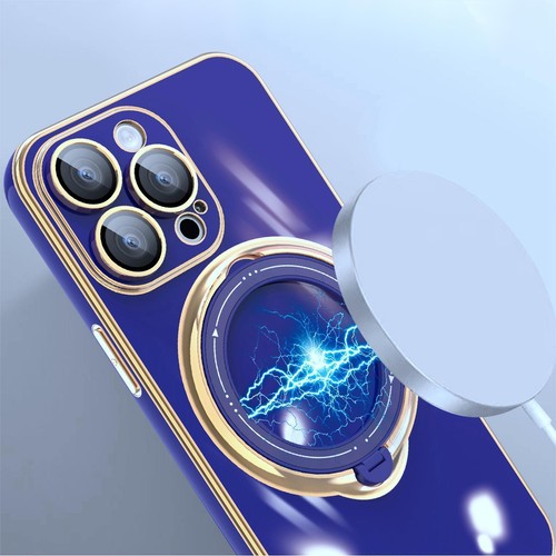 For iPhone 15 Pro Max 14 13 12 11 XR XS Max Case Mag Safe Magnetic Plating Cover - Picture 3 of 17