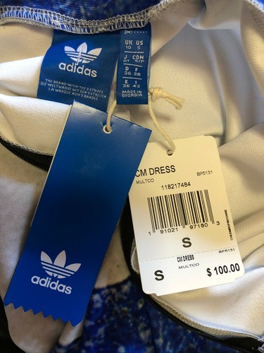 Adidas Originals CM Collective Memories Athleisure Multicolor Dress sz S NWT - Picture 7 of 9