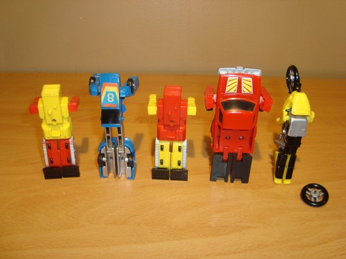 Lot of 5 REMCO ZYBOTS CHANGEABLE ROBOTS Figures VINTAGE Transformers G1 Toys - Picture 9 of 9
