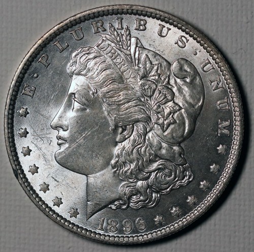 Dólar de plata Morgan de $1 de 1896 - Imagen 6 de 13