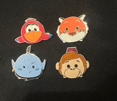 Disney Aladdin; Genie, Raja, Iago And Abu Pin Lot Tsum Tsums 4