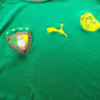 Cameroon National Team Football Shirt Puma Home Kit 2004 2005 2006