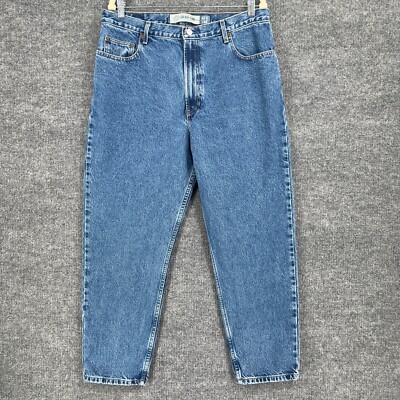 Vintage Gap Womens Loose Fit Jeans 16 Ankle 100% Cotton Baggie Relaxed 90s  Y2K