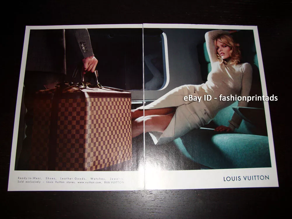 LOUIS VUITTON 1-Page Magazine PRINT AD Spring 2003 EVA HERZIGOVA 