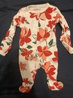Carters One Piece Sleeper Newborn Floral Button Footie — photo 1