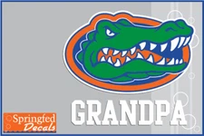 Florida Gators GRANDPA w/ Gator Head #2 Vinyl Decal UF Sticker Car Truck Window