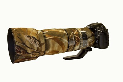 EasyCover Copriobiettivo Oak Camoufl. Marrone Per Nikon 200-500mm - Foto 4
