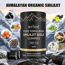 Himalayan Shilajit GOLD Gummies, Organic, Extremely Potent 3000 mg, Fulvic Acid