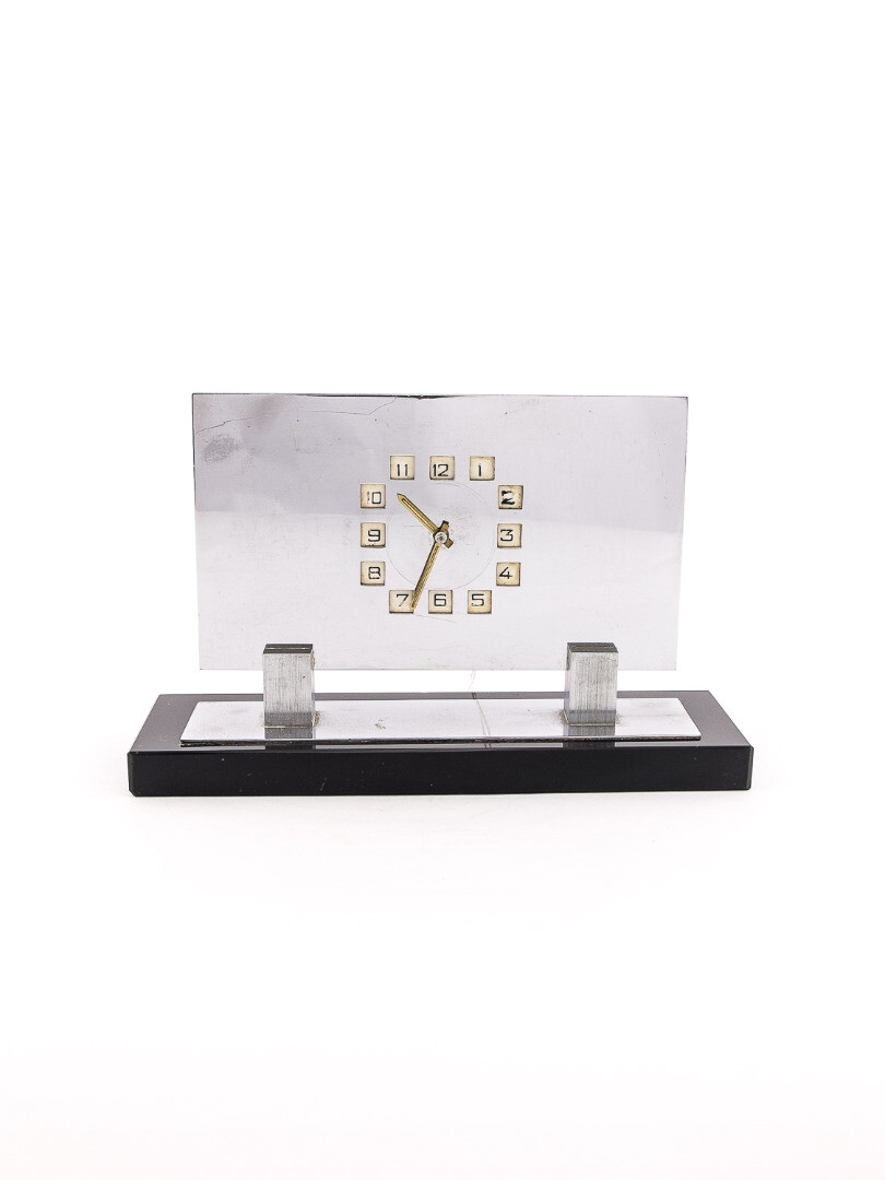 Extremely rare beautiful table desk clock pure art deco design 1930's