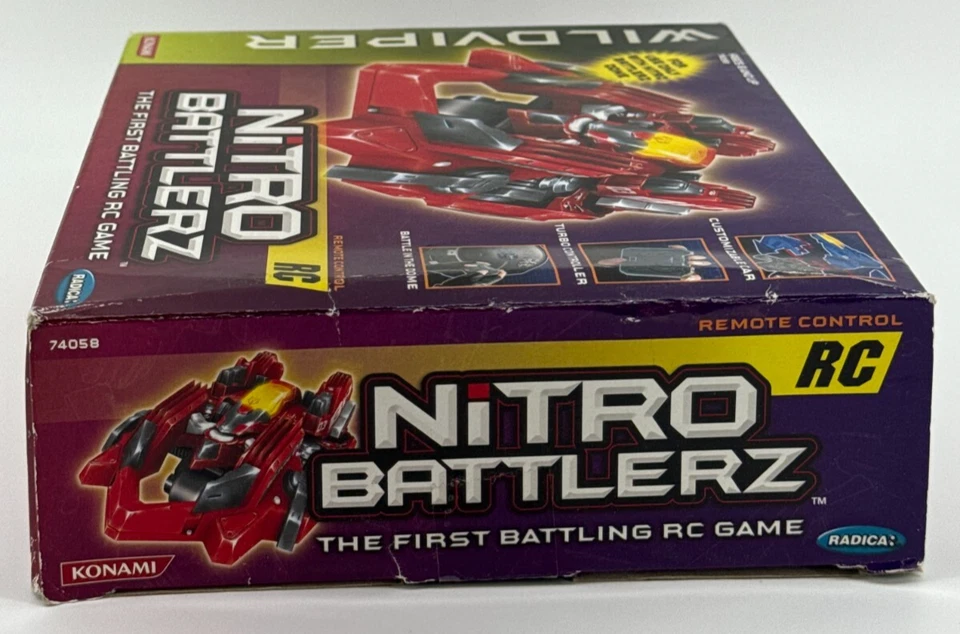Nitro Battlerz Wild Viper RC Turbo Car Set Konami 2003 Radica Remote Battle Race - Image 3 of 4