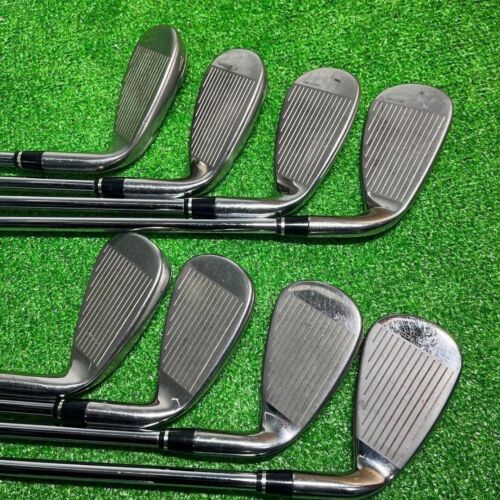 Lefty Nike VRS HIGH COR FACE Iron Set of 8 4-AW Steel Flex R Men USED - Picture 9 of 9