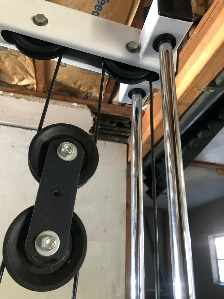 Máquina Smith Home Gim Usada Excelente Estado Parabody Cable Máquina Sentadillas Rack Foto 3 de 4